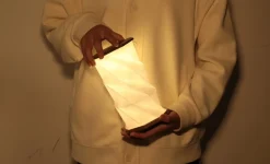 - Twist Hexagon Lamp - Walnut^Gingko Clearance