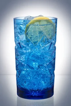 - Krystal Glas - Premium - Brudsikkert Plastik - Blå - 47cl^glassFORever Hot