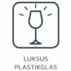 - Krystal Glas - Premium - Brudsikkert Plastik - 35cl*glassFORever Best