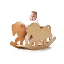 Gyngehest i Birk m. rustrød hynde fra HINDEVADGÅRD^Hindevadgaard Hot