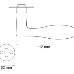 - Aarhus dørgreb inkl. nøgleskilte - Børstet rustfrit stål^Habo Best