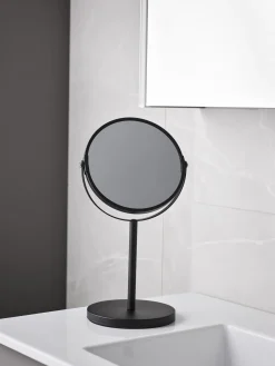 - Bordspejl - Coral - Sort - H: 35 x Ø: 16 cm^Habo New