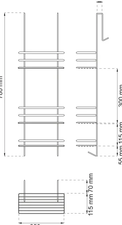 - Bruserhylde - Lotus - Krom - 78 x 25 cm*Habo Clearance