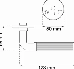 - Denver Dørgreb messing - Passer godt til fyldnings døre og glatte døre^Habo