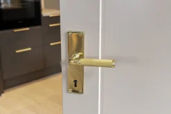 - Dørgreb inkl. lang plade - Lexington - Messing^Habo