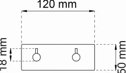 - Håndklædekrog dobbelt- Flair - Selvklæbende - Sort*Habo Hot
