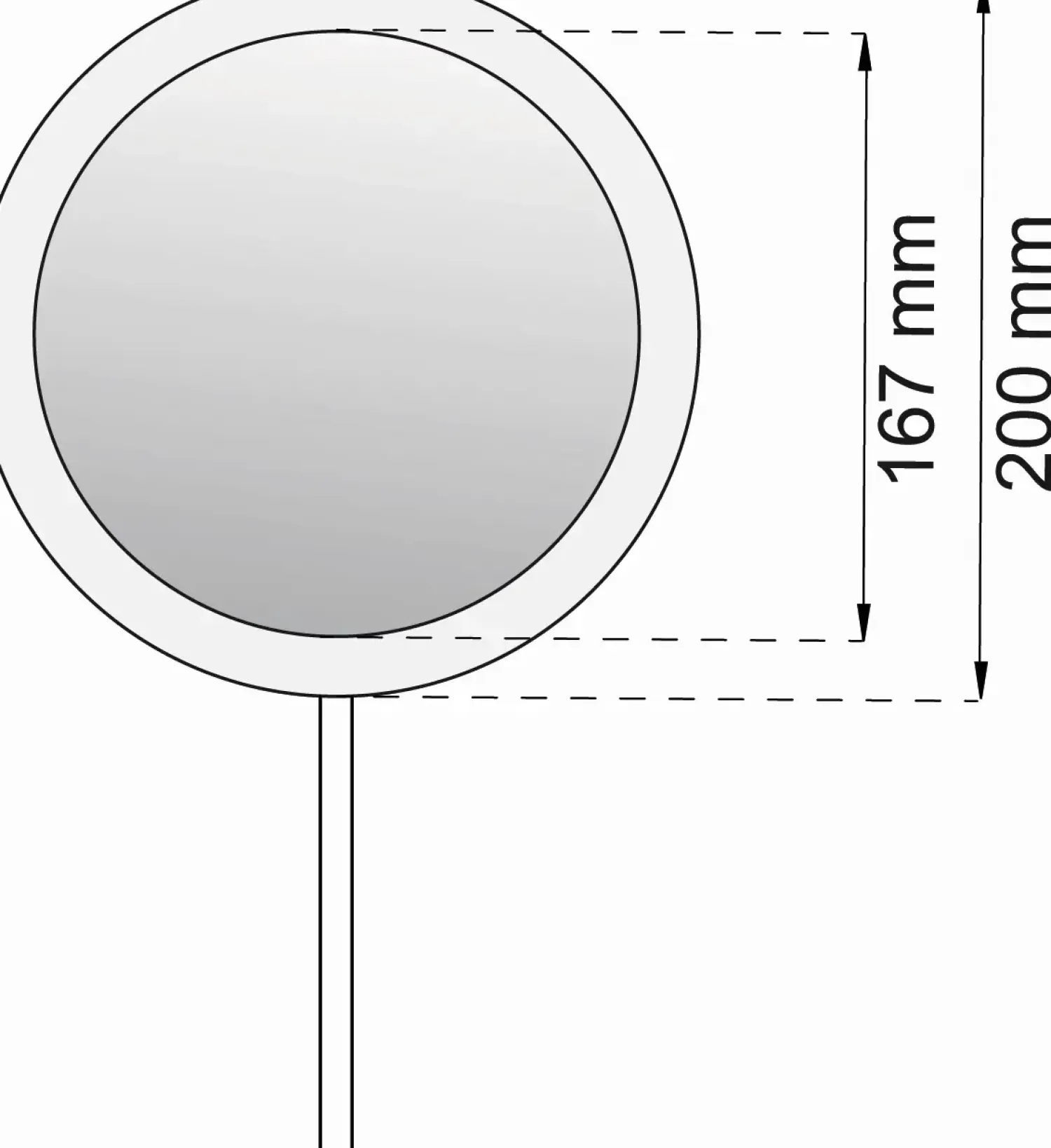 - Makeupspejl - Led - Ø 16-20 cm*Habo Sale