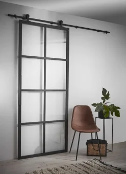 - Skydedørsbeslag til topmontering - Sort^Habo New