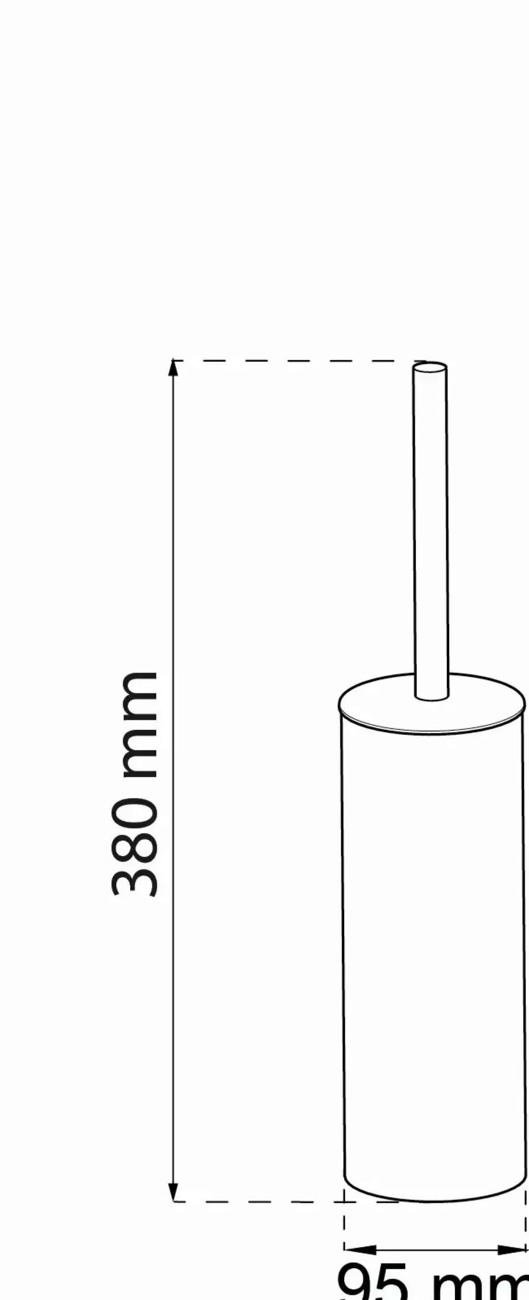 - Toiletbørstesæt - Blossom - Hvid - H: 38 cm^Habo Discount