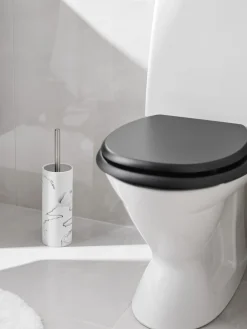 - Toiletbørstesæt - Marble/Marmor - H: 36 cm*Habo Online