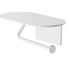 - Toiletrulleholder med hylde - Selvklæbende - Hazel - Hvid^Habo Discount