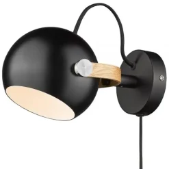 Halo Design - D.C Væglampe Ø12 - Sort/Eg*Halo Design Copenhagen