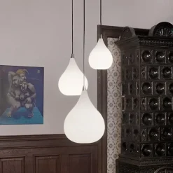 Halo Design - Drops Pendel Ø17 - Opalic/Alu^Halo Design Copenhagen Clearance