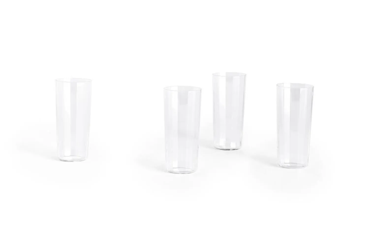 - Angle Glass - klar - sæt med 4 stk. - Clear - 529*Hay