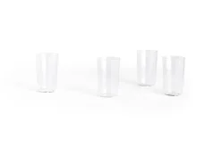 - Angle Glass - klar - sæt med 4 stk. - Clear - 449*Hay Discount