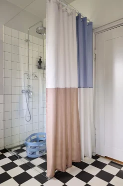HAY - Badeforhæng - Check Shower curtain - blå* Best