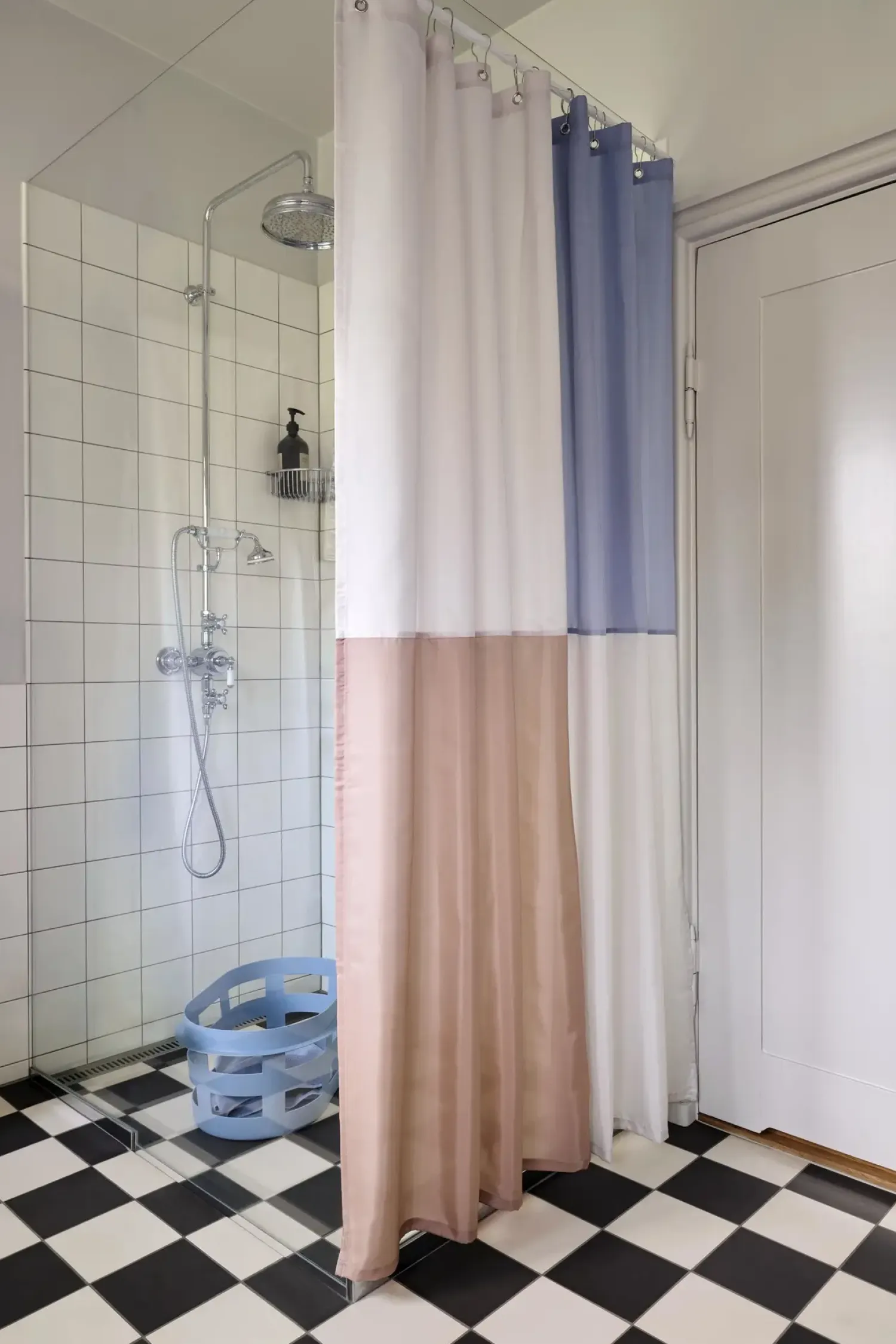HAY - Badeforhæng - Check Shower curtain - blå* Best