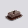 - Barro Butter Dish - Bugundy^Hay Hot