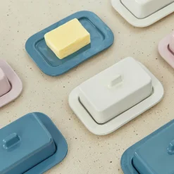 - Barro Butter Dish - Bugundy^Hay Hot