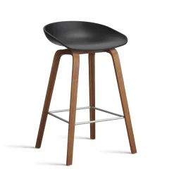 - Barstol - AAS 32 - About A Stool - Sort 2.0 - Ben: Valnød - Lav model*Hay Clearance