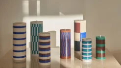 - Bloklys - Column - Large - Milky green & Dark Blue^Hay Sale