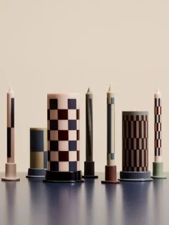 - Bloklys - Column - Medium - Anthrachite & Bordeaux^Hay Outlet