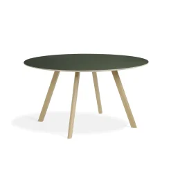 - Bord - CPH25 - Grøn / Matlakeret eg - Ø 140 cm*Hay Outlet