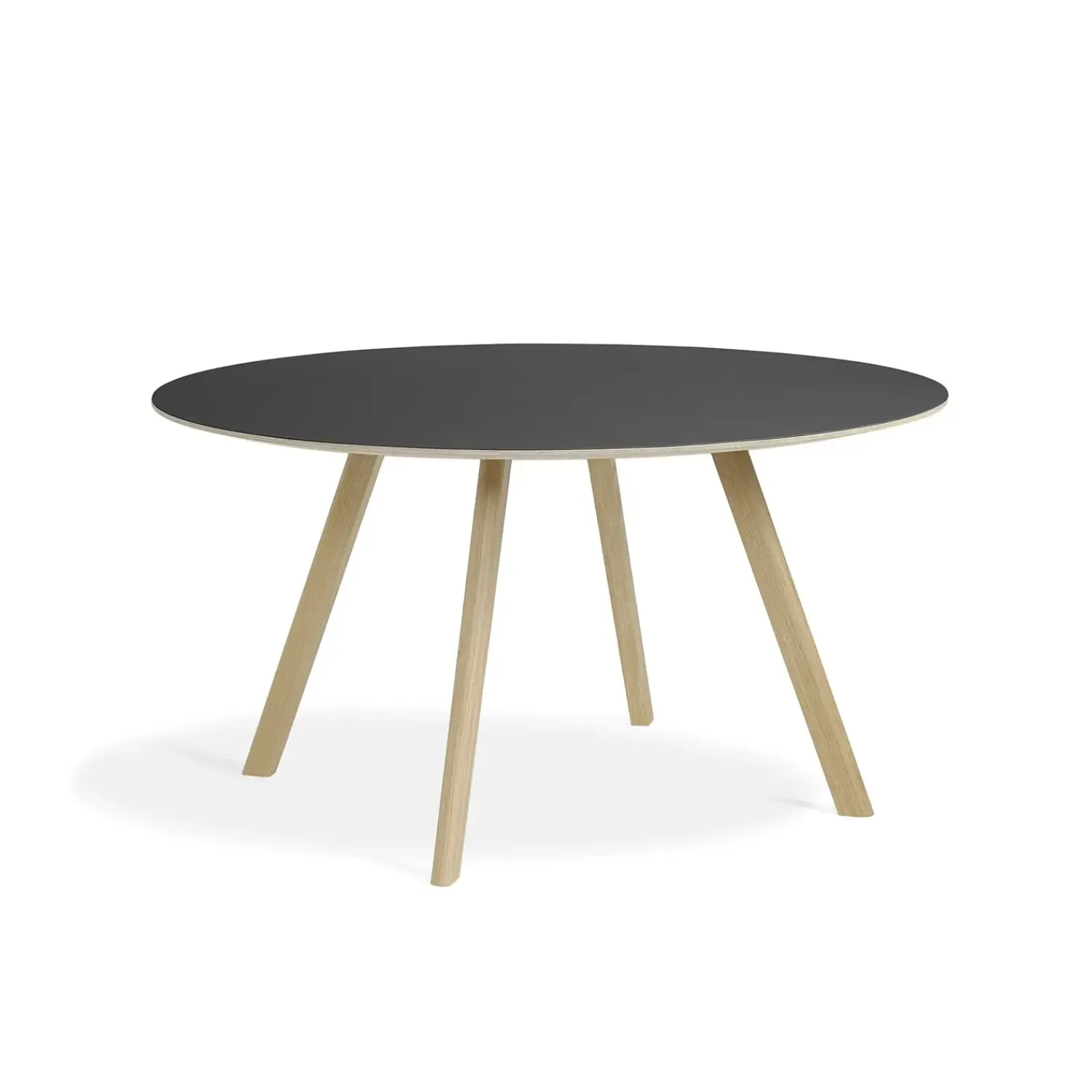 - Bord - CPH25 - Sort / Matlakeret eg - Ø 140 cm*Hay Discount