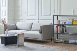 - Bord - Slit - Slit Table Round - Stål/Steel - Hvid/White - Ø45 x H35,5 cm*Hay Outlet