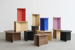 - Bord - Slit - Slit Table Round - Spejl/Mirror - Stål/Steel - Ø45 x H35,5 cm*Hay Best