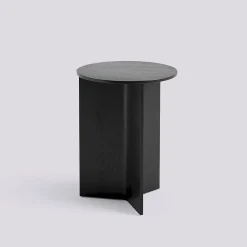 - Bord - Slit table Wood - Black - Ø35 x H47 cm*Hay Outlet