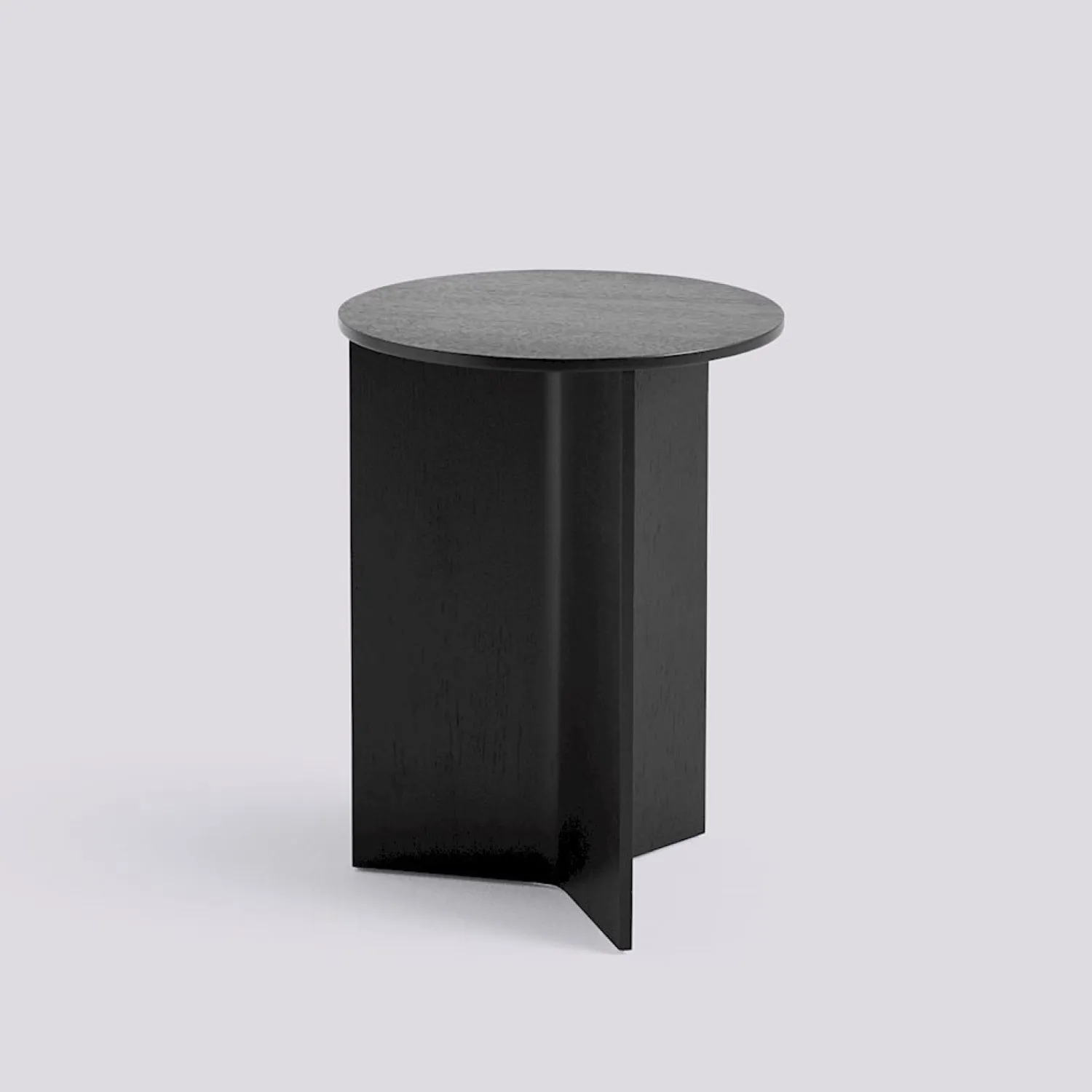 - Bord - Slit table Wood - Black - Ø35 x H47 cm*Hay Outlet