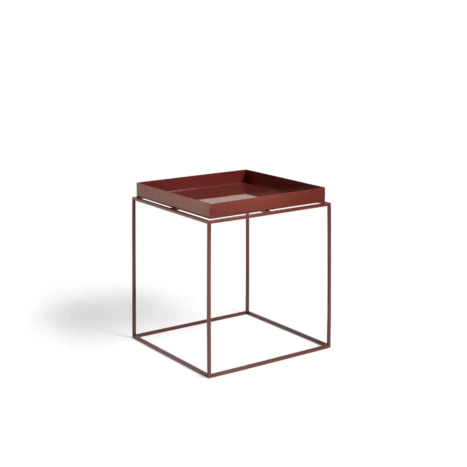- Bord - Tray Table - medium - Brun - Chocolate high - 40x40 cm^Hay Discount