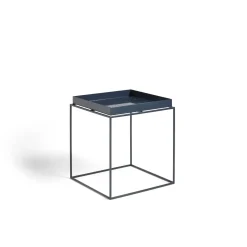 - Bord - Tray Table - medium - Blå - 40x 40 cm - Deep blue high gloss*Hay New