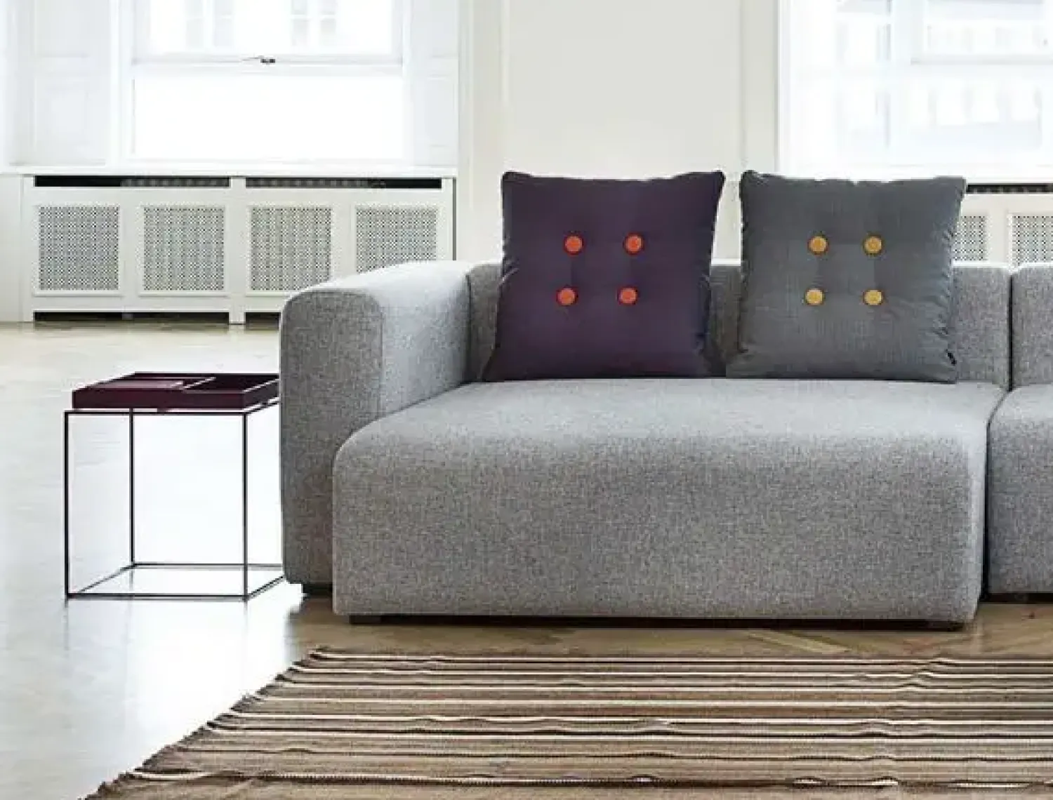 - Bord - Tray Table - Sort - 30x30 cm^Hay New