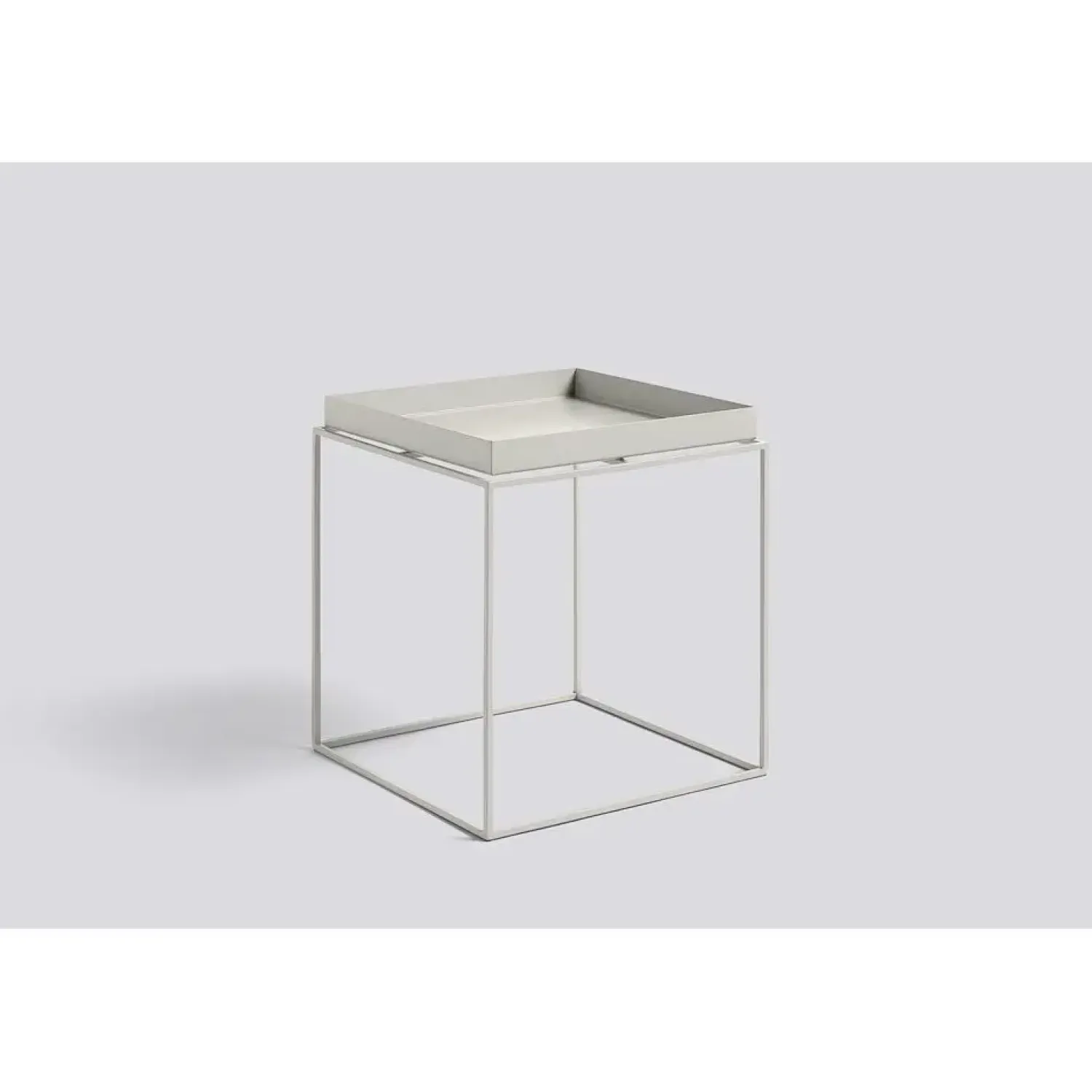 - Bord - Tray Table Medium Square - Grå - 40x40 cm - warm grey*Hay Outlet