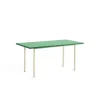 - Bord - Two-Colour - Mintgrøn bordplade - creme hvide stålben - 82 x 160 cm^Hay Sale