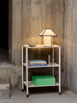 - Bordlampe - Ava Pyramid - Sort/Hvid - H32 cm^Hay Hot