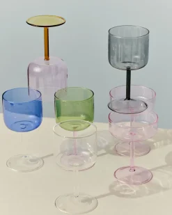 - Cocktail glas - Tint Coupe Glass - 2 stk. - Pink^Hay