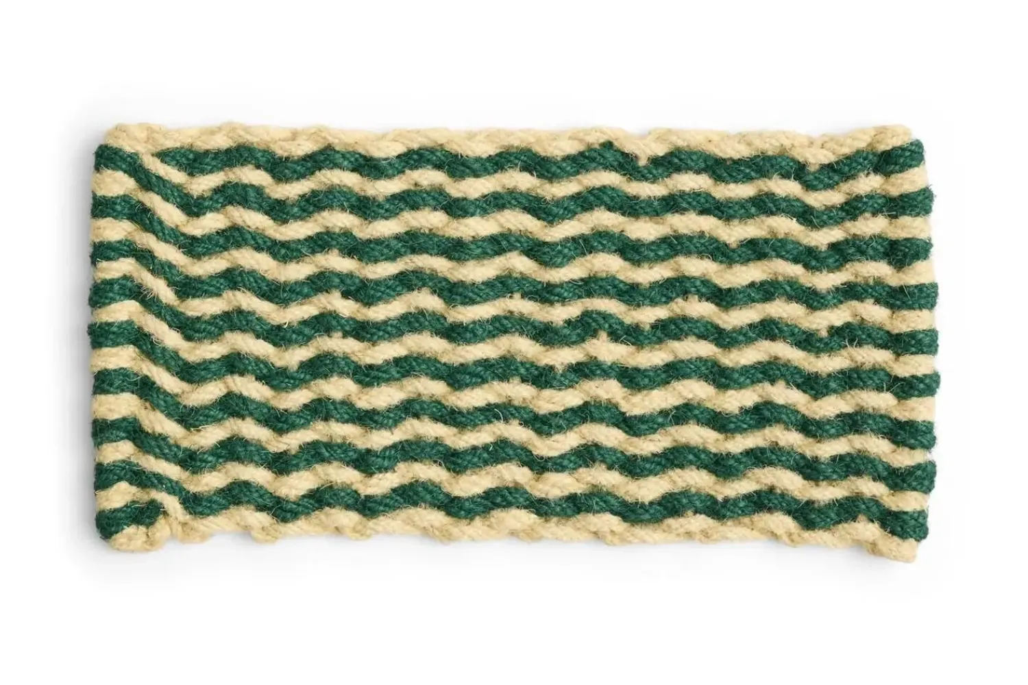 - Coco Door Mat - Dark Green & White - Dark green and white - 619^Hay Best