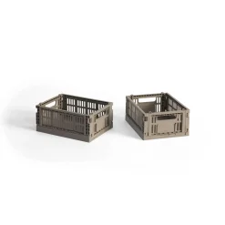 - Colour Kasser - Recycled - Mini - Varm Grå - Warm Grey - 2 stk^Hay Online