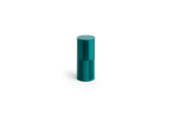 - Column Candle - Green with dark green large check^Hay Online
