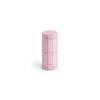 - Column Candle - Light pink with bordeaux grid*Hay Discount