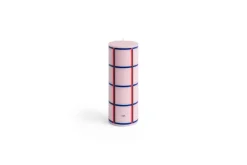 - Column Candle - Light pink, red, bordeaux and dark blue^Hay Outlet