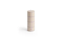 - Column Candle - Off-white with blue grid check^Hay Outlet