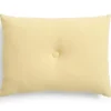 - Dot Cushion - Linen - Soft yellow^Hay