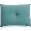 - Dot Cushion - Linen - Petrol^Hay