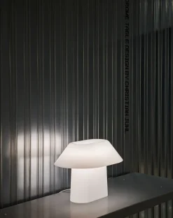- Drome Table Lamp - White Opal*Hay Clearance
