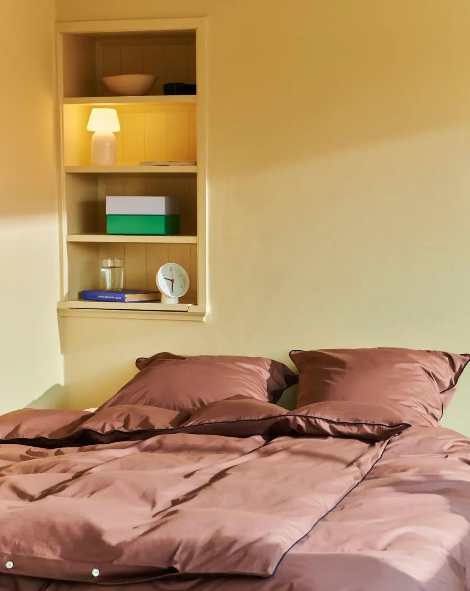 - Dynebetræk - Outline Duvet - Milk Chocolate - 140x200 cm*Hay Sale