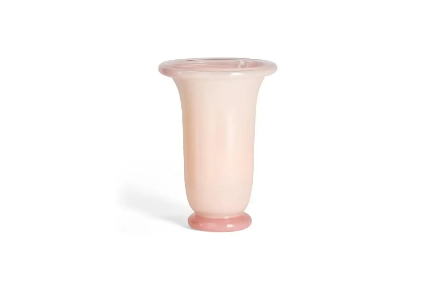 - Empire Vase - Medium - Light Pink - Light pink with pink base - 749*Hay Hot